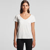 AS Colour Women's White Brea V-Neck Tee