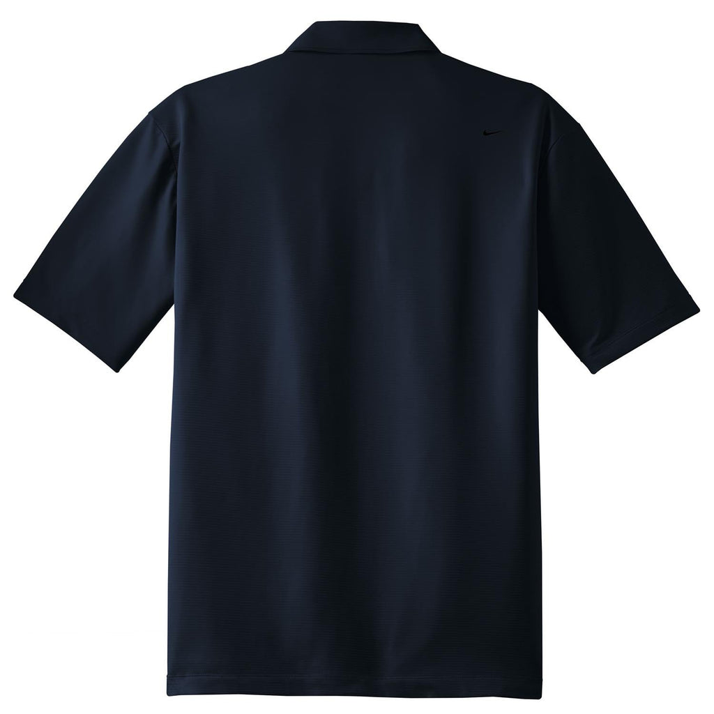 Nike Men's Midnight Navy Elite Dri-FIT Short Sleeve Ottoman Polo
