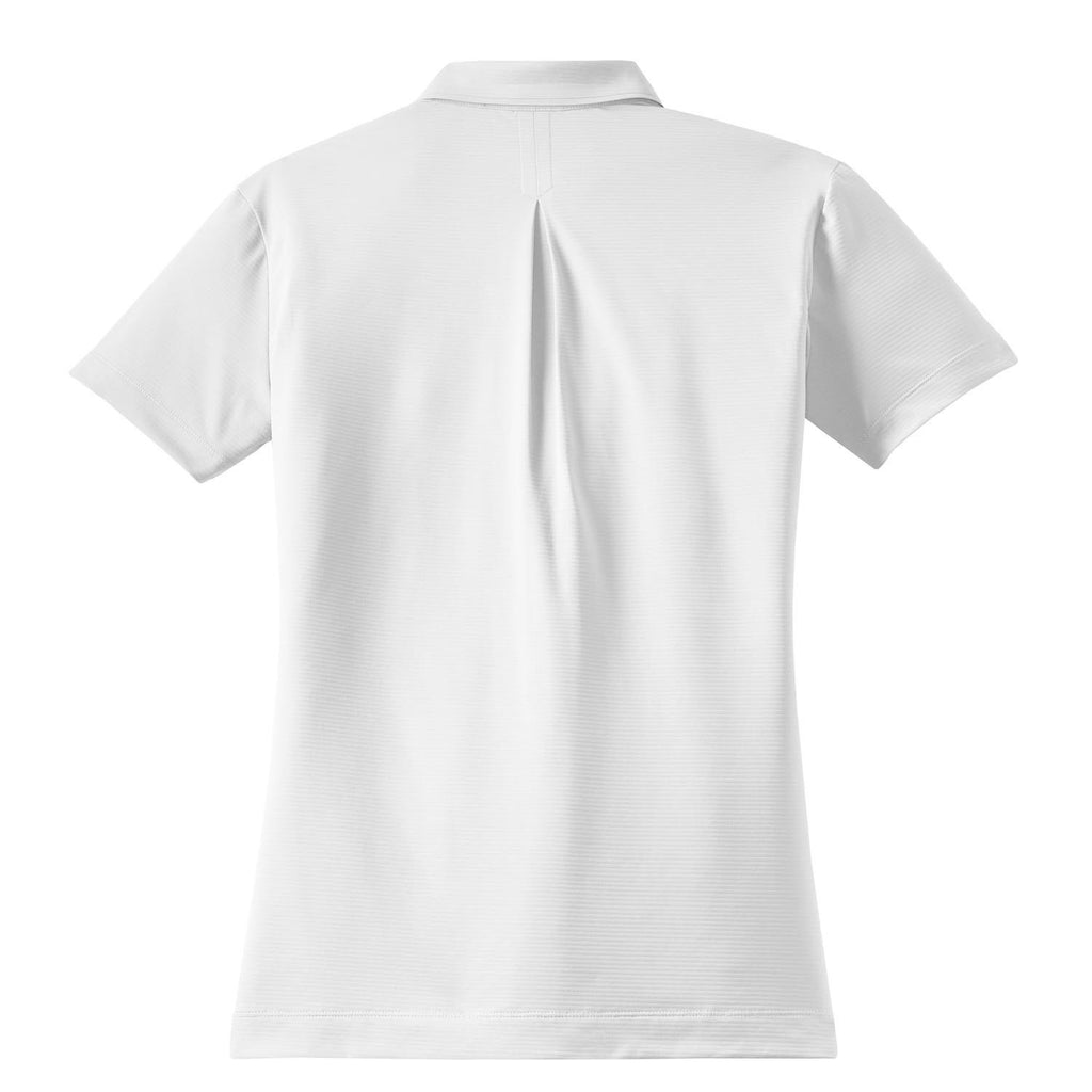 Nike Women's White Elite Dri-FIT Short Sleeve Ottoman Polo