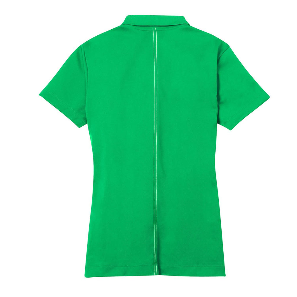 Nike Women's Lucky Green Dri-FIT Short Sleeve Sport Swoosh Pique Polo