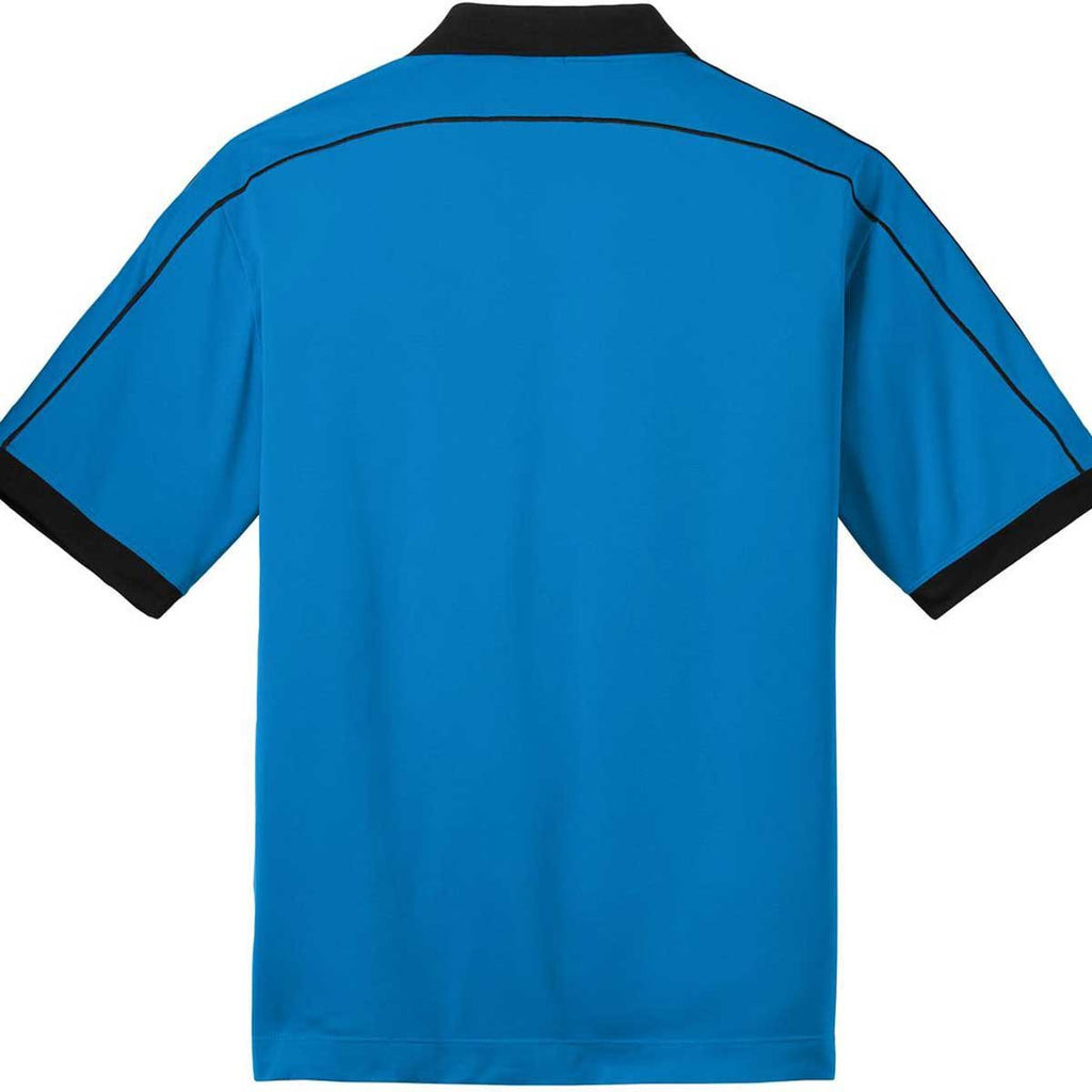 Nike Men's Signal Blue/Black Dri-FIT N98 Polo