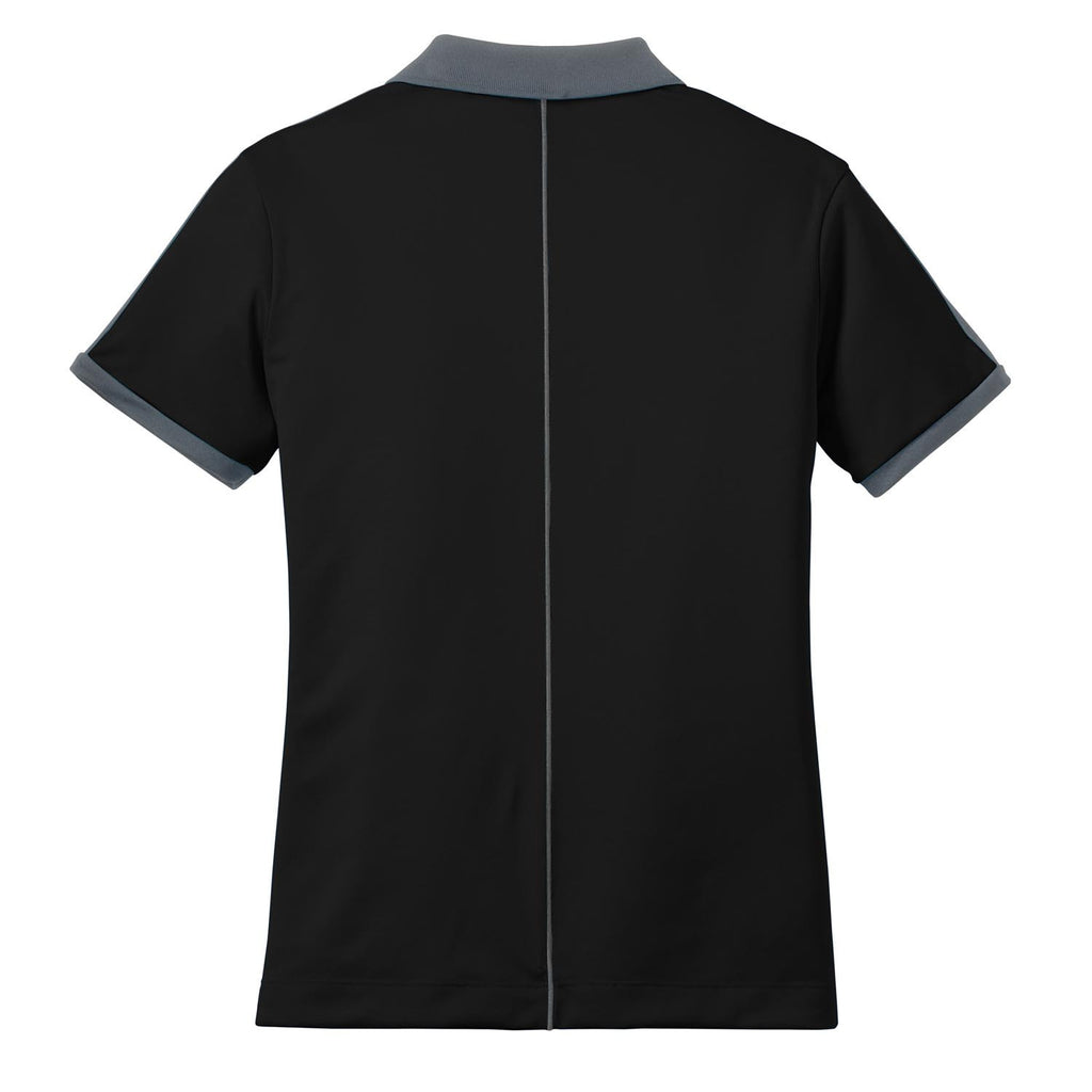 Nike Women's Black/Grey Dri-FIT N98 Polo