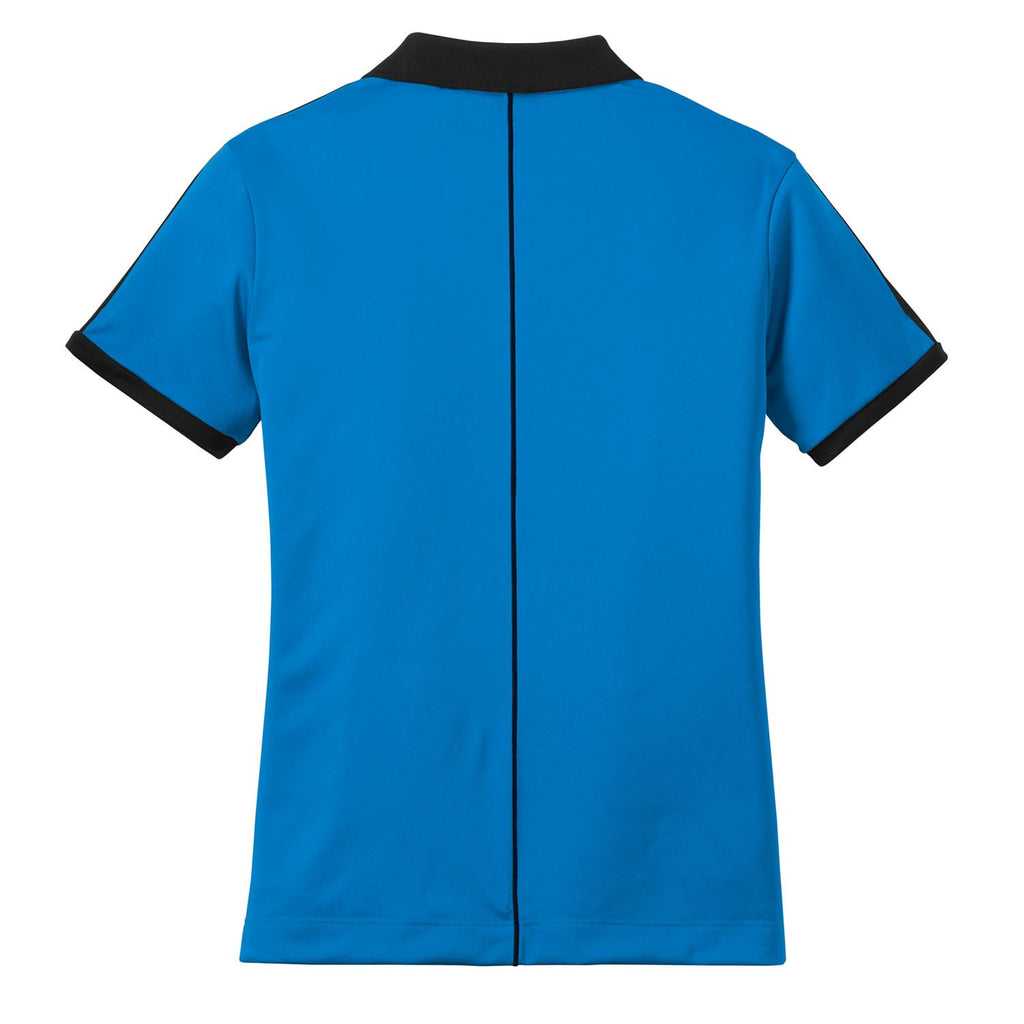 Nike Women's Blue/Black Dri-FIT N98 Polo