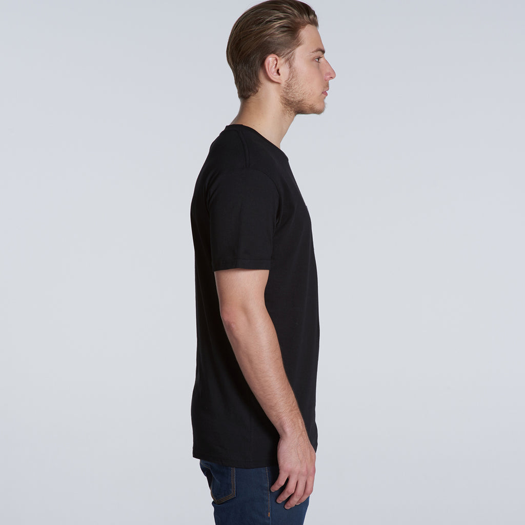 AS Colour Men's Black/Grey Marle Staple Pocket Tee