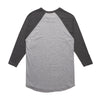 AS Colour Men's Grey Marle/Asphalt Marle Raglan Tee