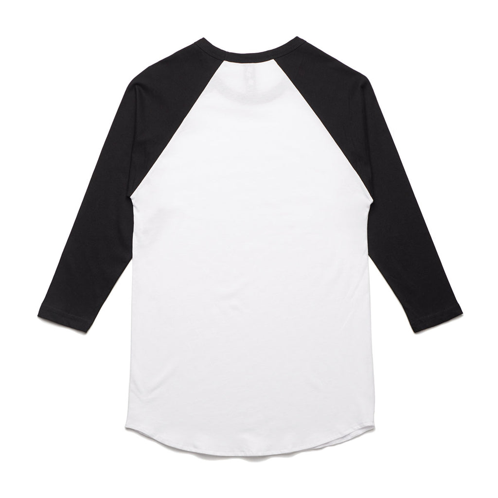 AS Colour Men's White/Black Raglan Tee