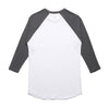 AS Colour Men's White/Charcoal Raglan Tee