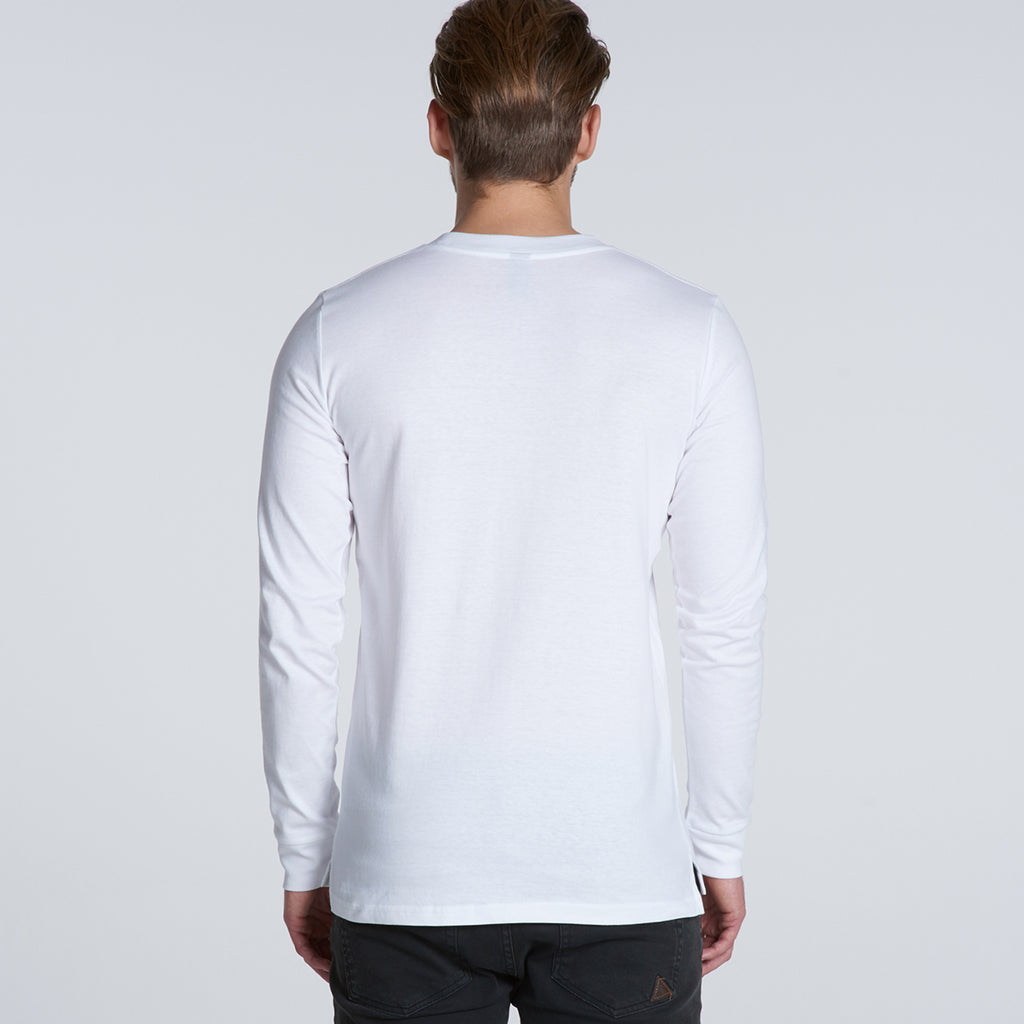 AS Colour Men's White Base Long Sleeve Tee