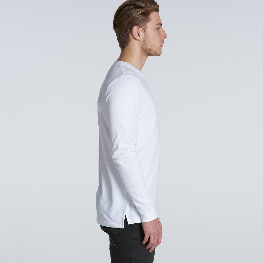 AS Colour Men's White Base Long Sleeve Tee