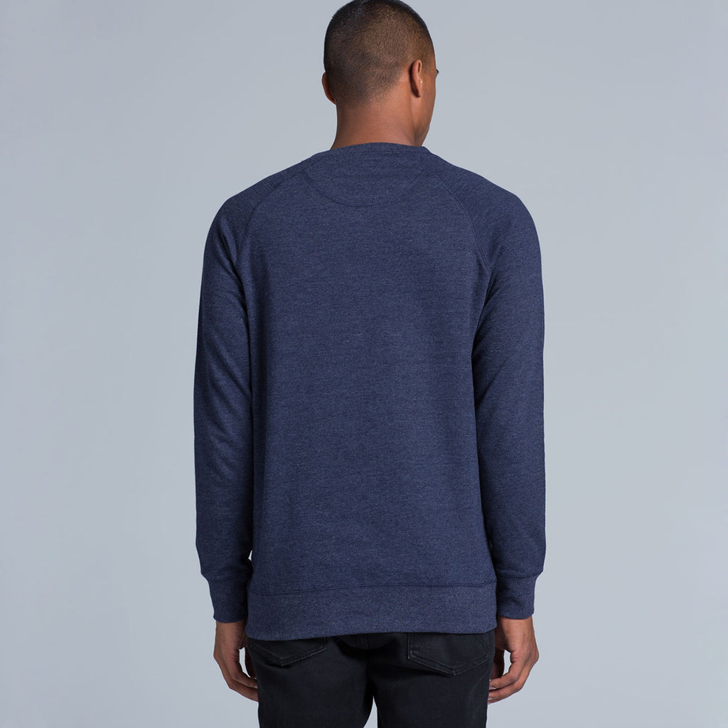 AS Colour Men's Navy Marle Brush Crew