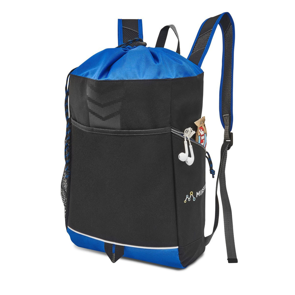 Gemline Royal Blue Riptide Drawstring Backpack