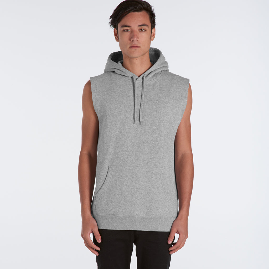 AS Colour Men's Grey Marle Stencil Vest Hood