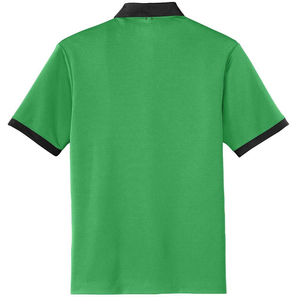 Nike Men's Green/Grey Dri-FIT S/S Colorblock Polo