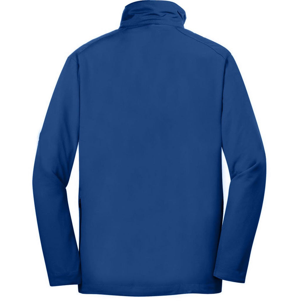 Nike Golf Men's Gym Blue/Black Dri-FIT Long Sleeve Half Zip Wind Shirt