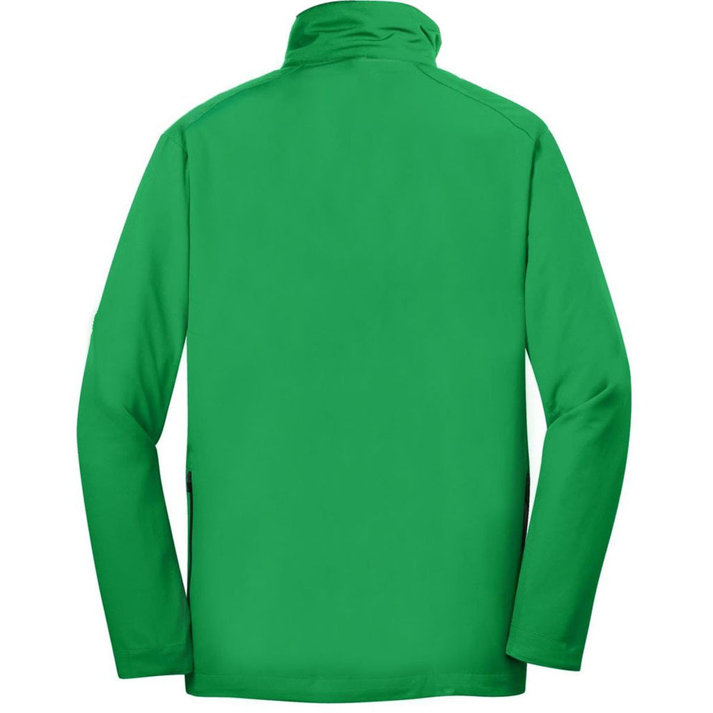 Nike Golf Men's Lucky Green/Black Dri-FIT Long Sleeve Half Zip Wind Shirt