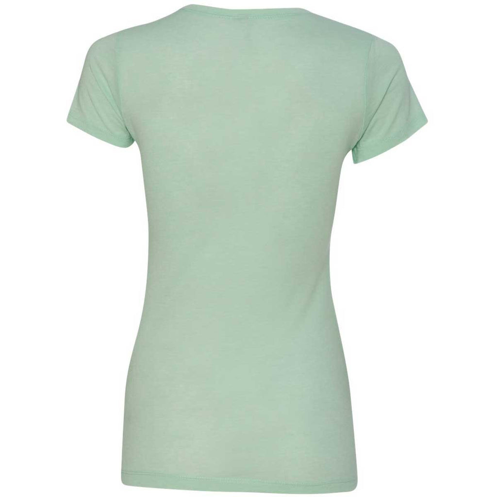 Next Level Women's Mint Poly/Cotton Short-Sleeve Tee