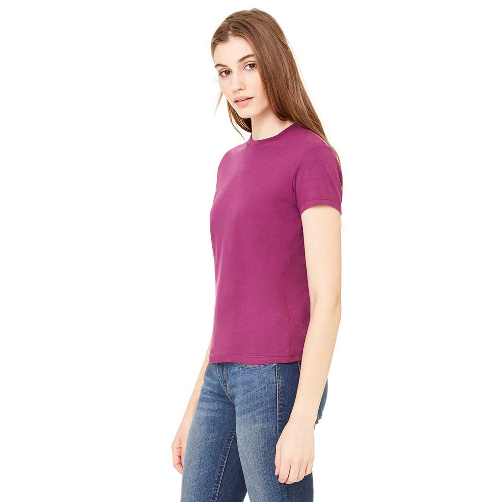 Bella + Canvas Women's Currant Jersey Short-Sleeve T-Shirt