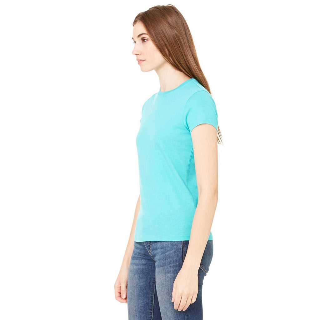 Bella + Canvas Women's Teal Jersey Short-Sleeve T-Shirt
