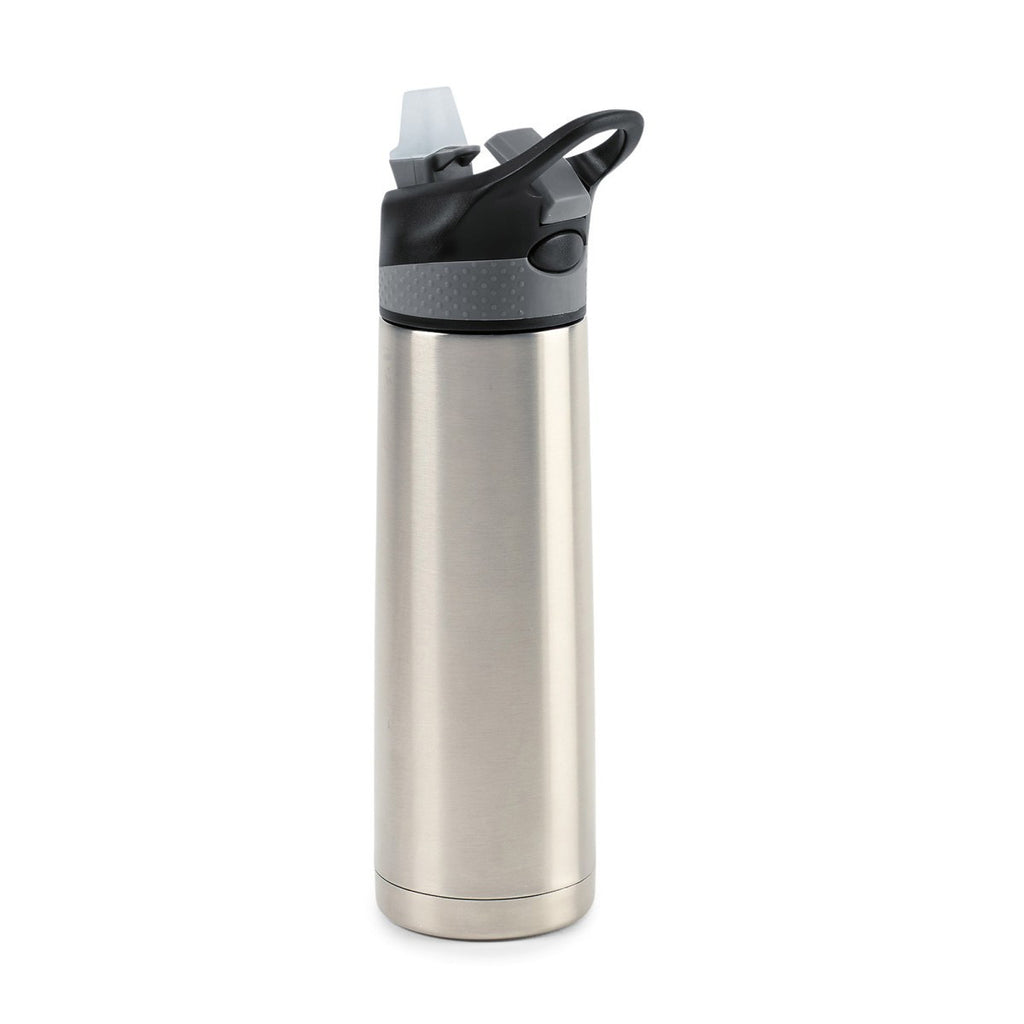 Gemline Light Grey Acadia Double Wall Stainless Hydration Bottle 17oz