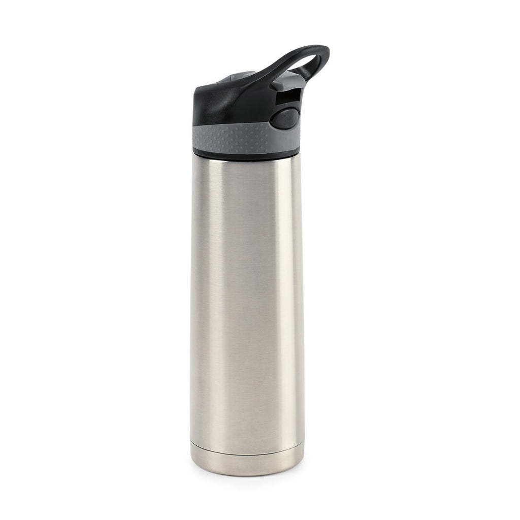 Gemline Light Grey Acadia Double Wall Stainless Hydration Bottle 17oz