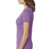 Next Level Women's Purple Berry Poly/Cotton V Neck Tee