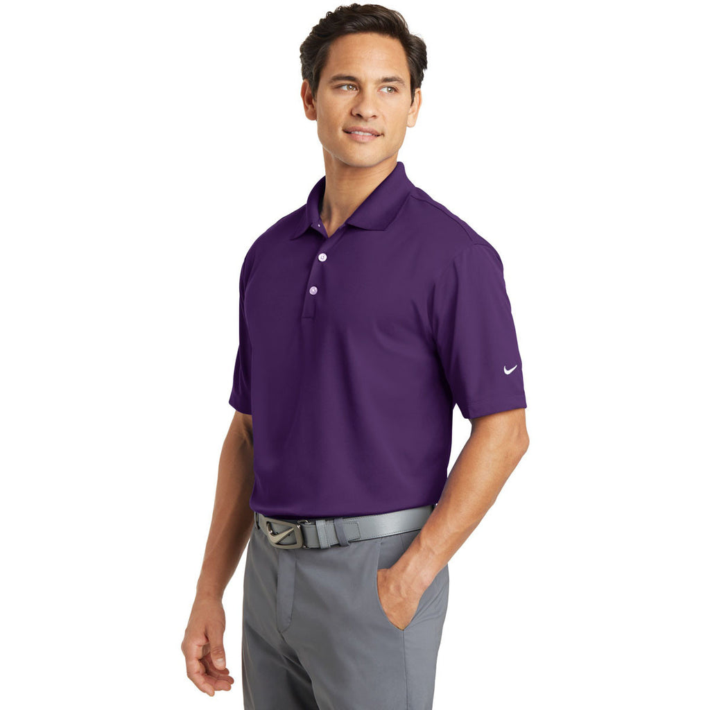 Nike Men's Tall Purple Dri-FIT S/S Micro Pique Polo