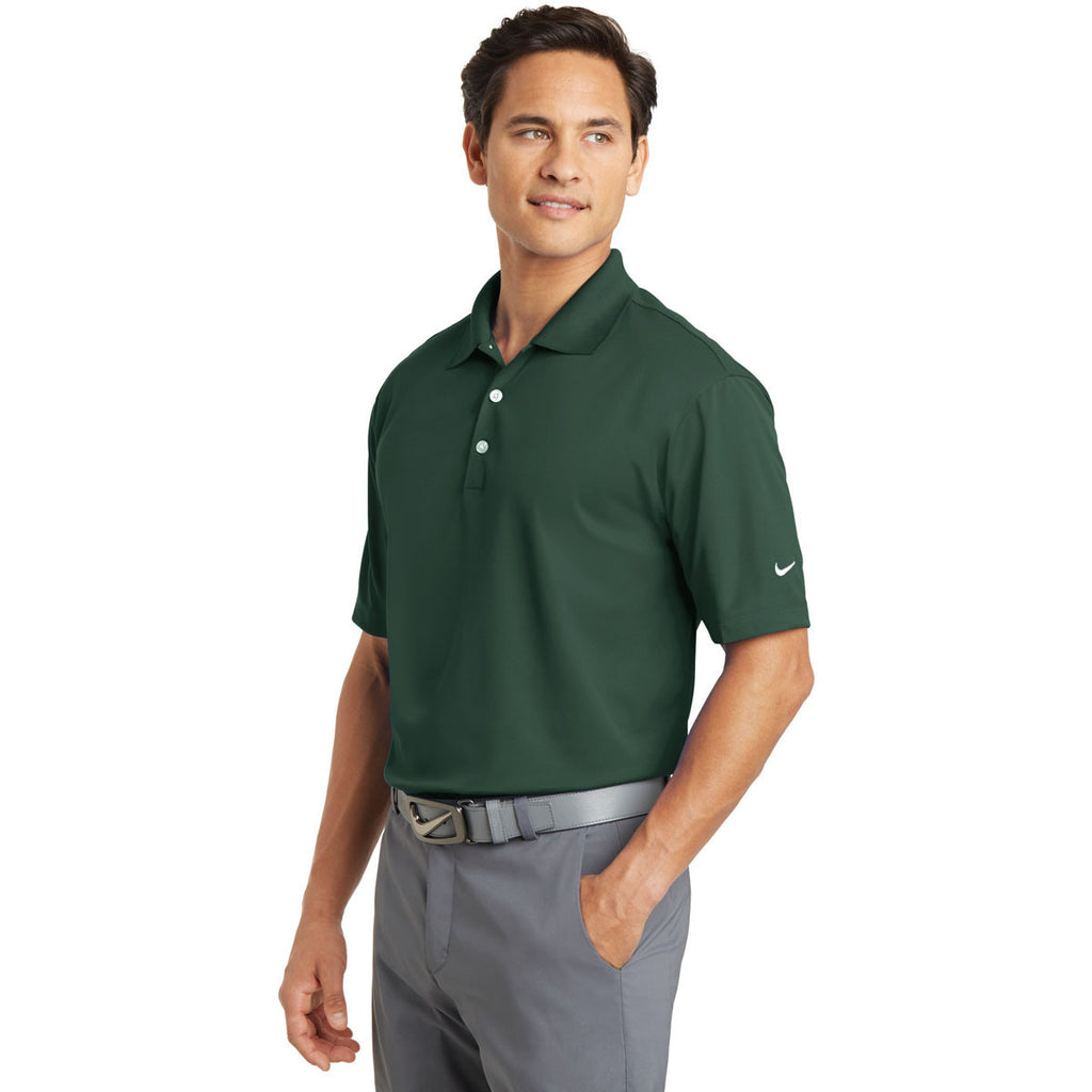 Nike Men's Tall Dark Green Dri-FIT S/S Micro Pique Polo