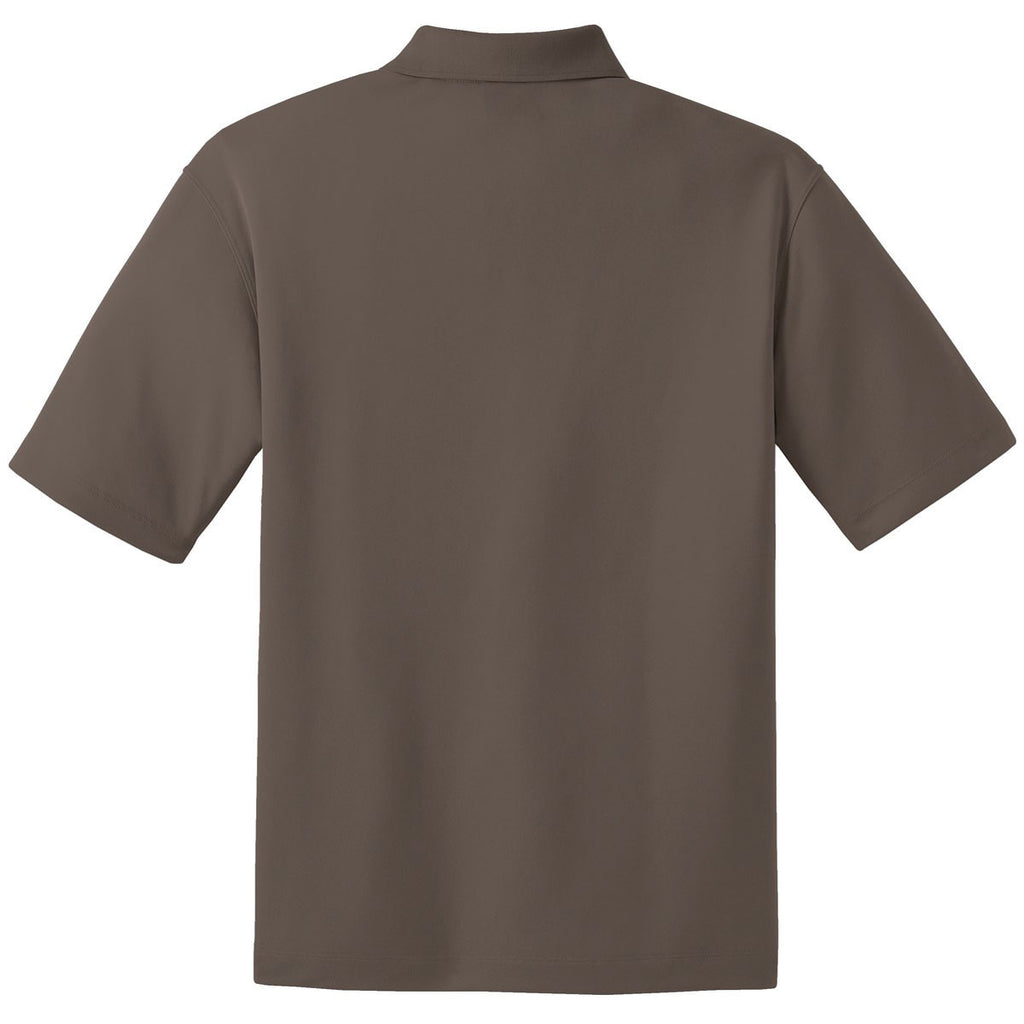 Nike Men's Tall Brown Dri-FIT S/S Micro Pique Polo