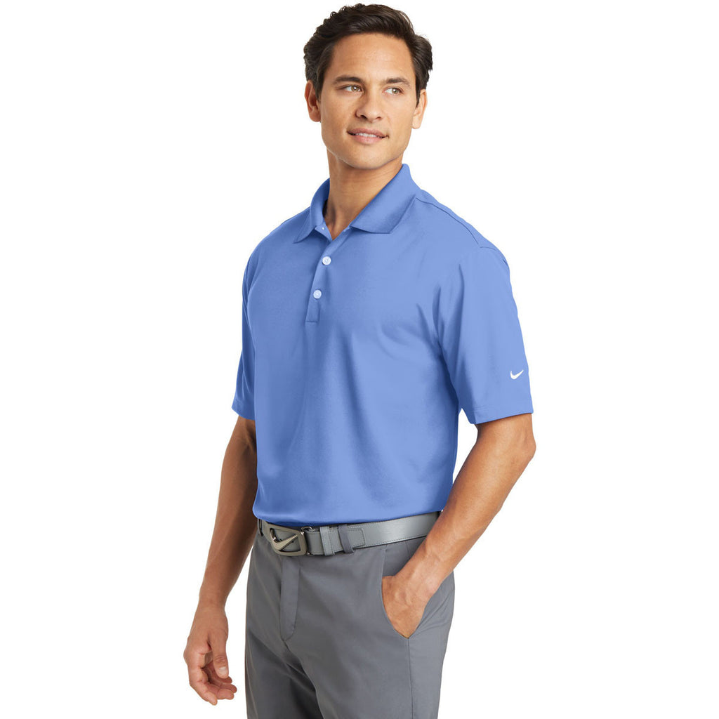 Nike Men's Tall Light Blue Dri-FIT S/S Micro Pique Polo