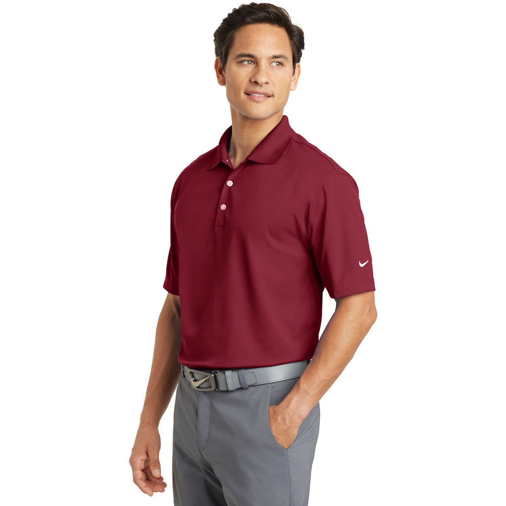 Nike Men's Tall True Red Dri-FIT S/S Micro Pique Polo