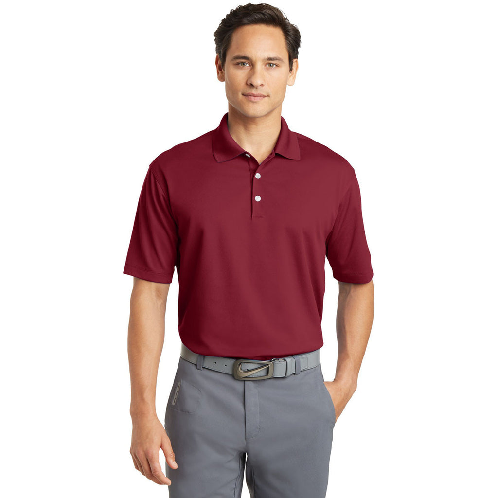 Nike Men's Tall True Red Dri-FIT S/S Micro Pique Polo