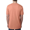 Next Level Men's Light Orange Poly/Cotton Short-Sleeve Crew Tee