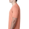 Next Level Men's Light Orange Poly/Cotton Short-Sleeve Crew Tee