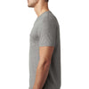 Next Level Men's Dark Heather Gray CVC Tee with Pocket