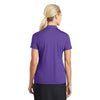 Nike Women's Court Purple Dri-FIT Short Sleeve Vertical Mesh Polo