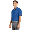 Nike Men's Gym Blue Dri-FIT Short Sleeve Vertical Mesh Polo