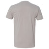 Next Level Men's Light Gray Premium Fitted Sueded V-Neck Tee