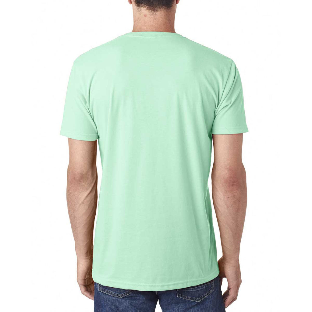 Next Level Men's Mint Premium Fitted Sueded V-Neck Tee