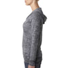 Next Level Women's Dark Gray Burnout Hoodie