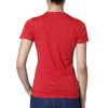 Next Level Women's Red CVC Crew Tee