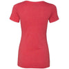 Next Level Women's Vintage Red Triblend Crew