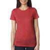 Next Level Women's Vintage Red Triblend Crew