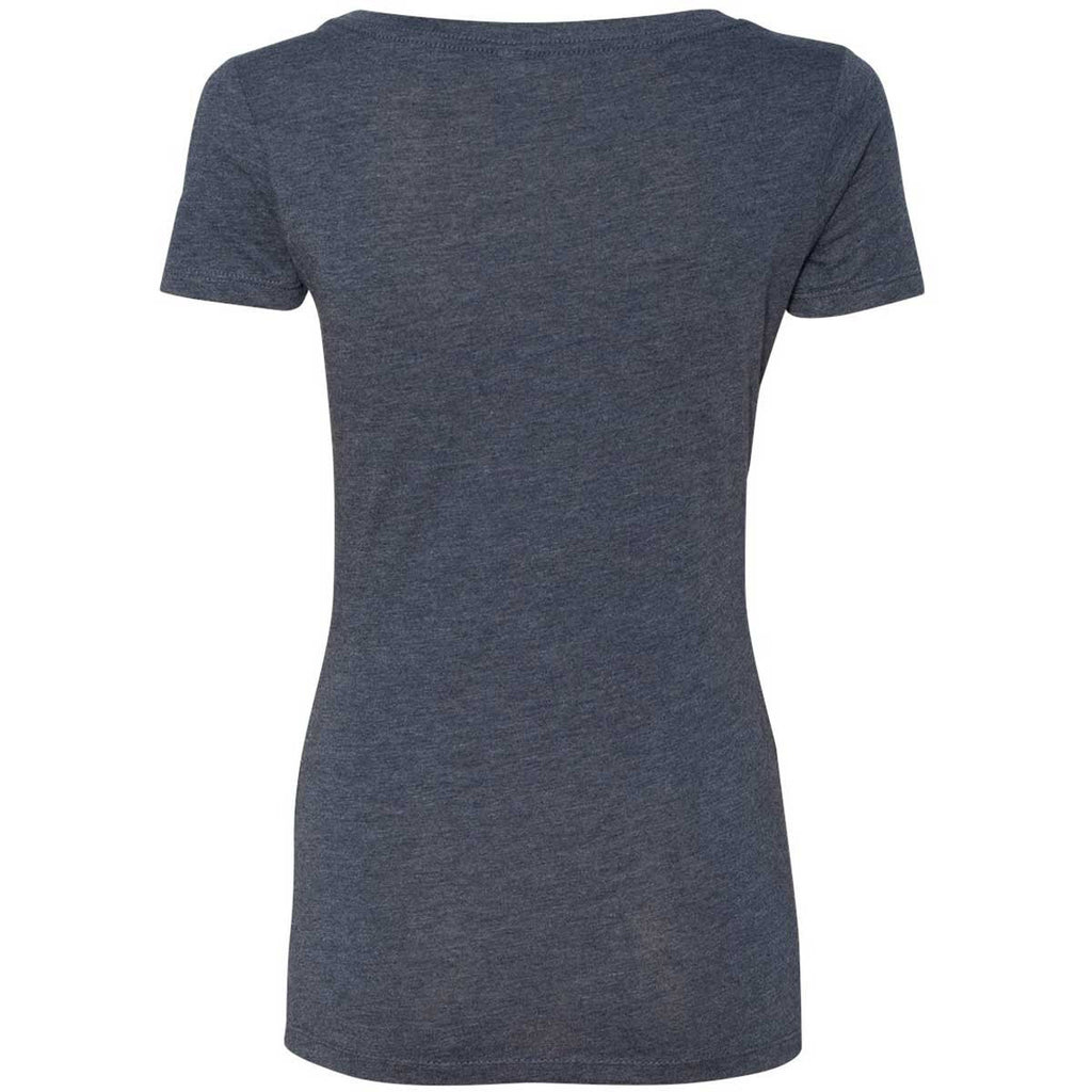 Next Level Women Vintage Navy Triblend Scoop Tee