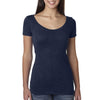 Next Level Women Vintage Navy Triblend Scoop Tee