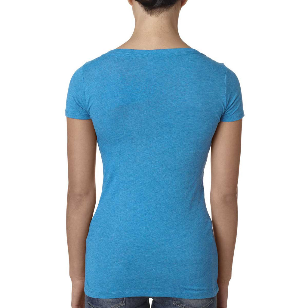 Next Level Women Vintage Turquoise Triblend Scoop Tee