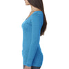 Next Level Women's Vintage Turquoise Triblend Long-Sleeve Scoop Tee