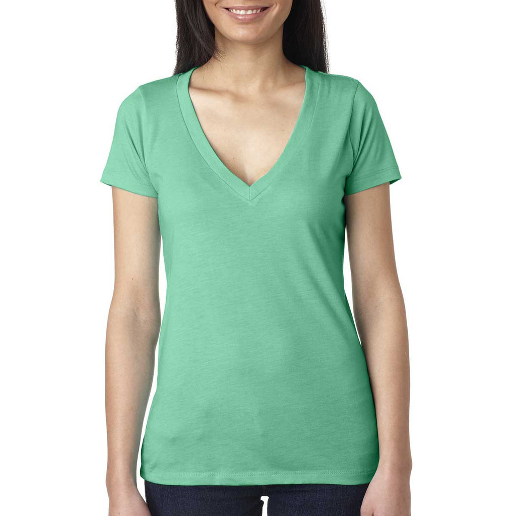 Next Level Women's Envy Triblend Deep-V Tee