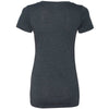 Next Level Women's Vintage Navy Triblend Deep-V Tee