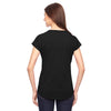 Anvil Women's Black Triblend V-Neck T-Shirt