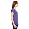 Anvil Women's Heather Purple Triblend V-Neck T-Shirt